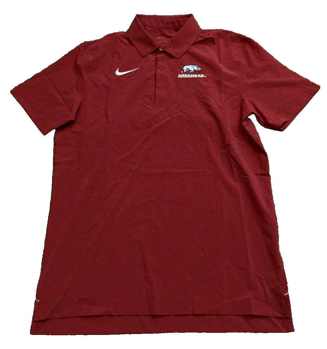 Nike Arkansas Razorbacks Dri-FIT UV Coaches Polo Shirt Mens Medium DN5603-613