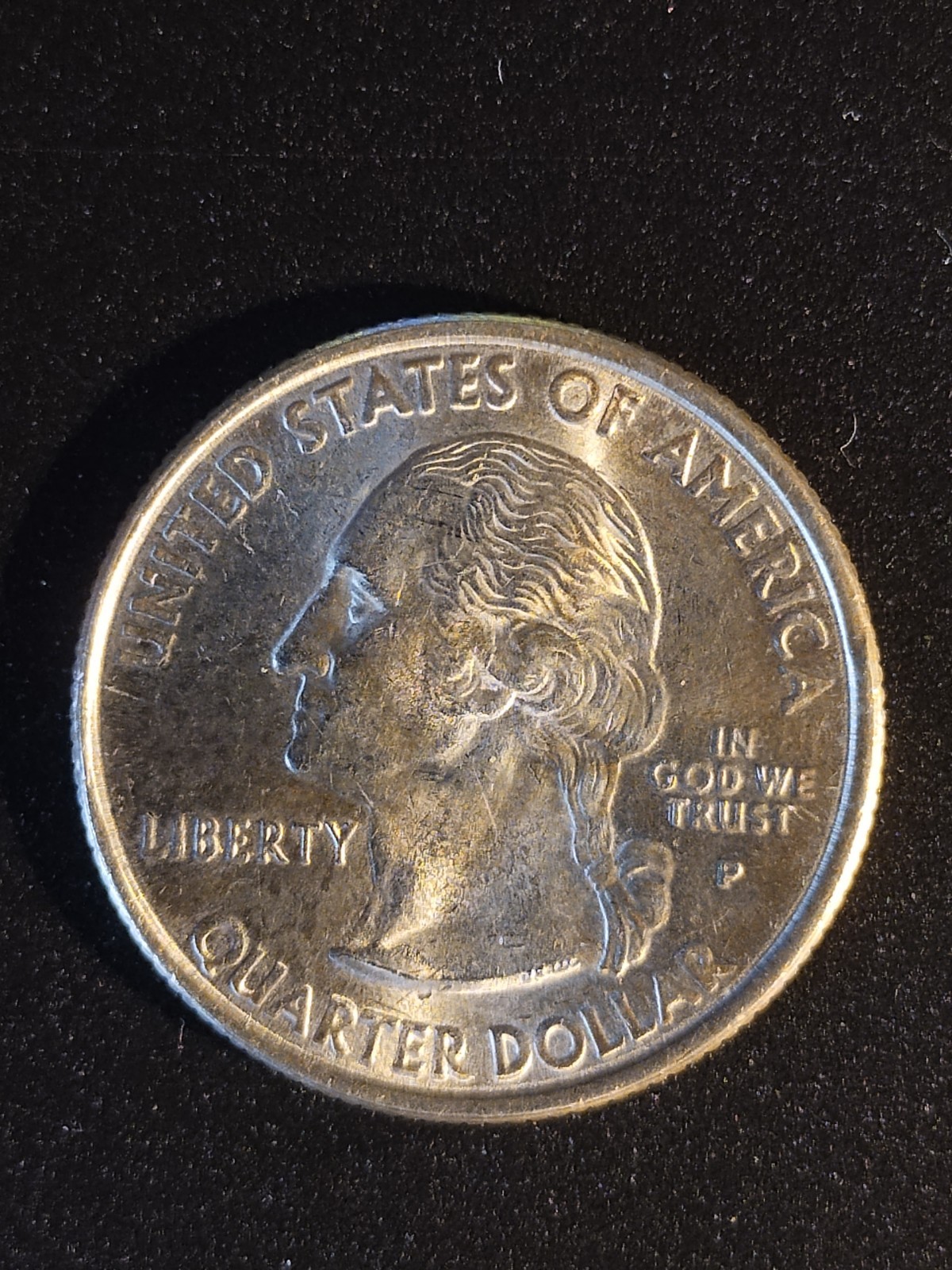 2000P Washington 25 cents with strong doubling Obverse /Reverse