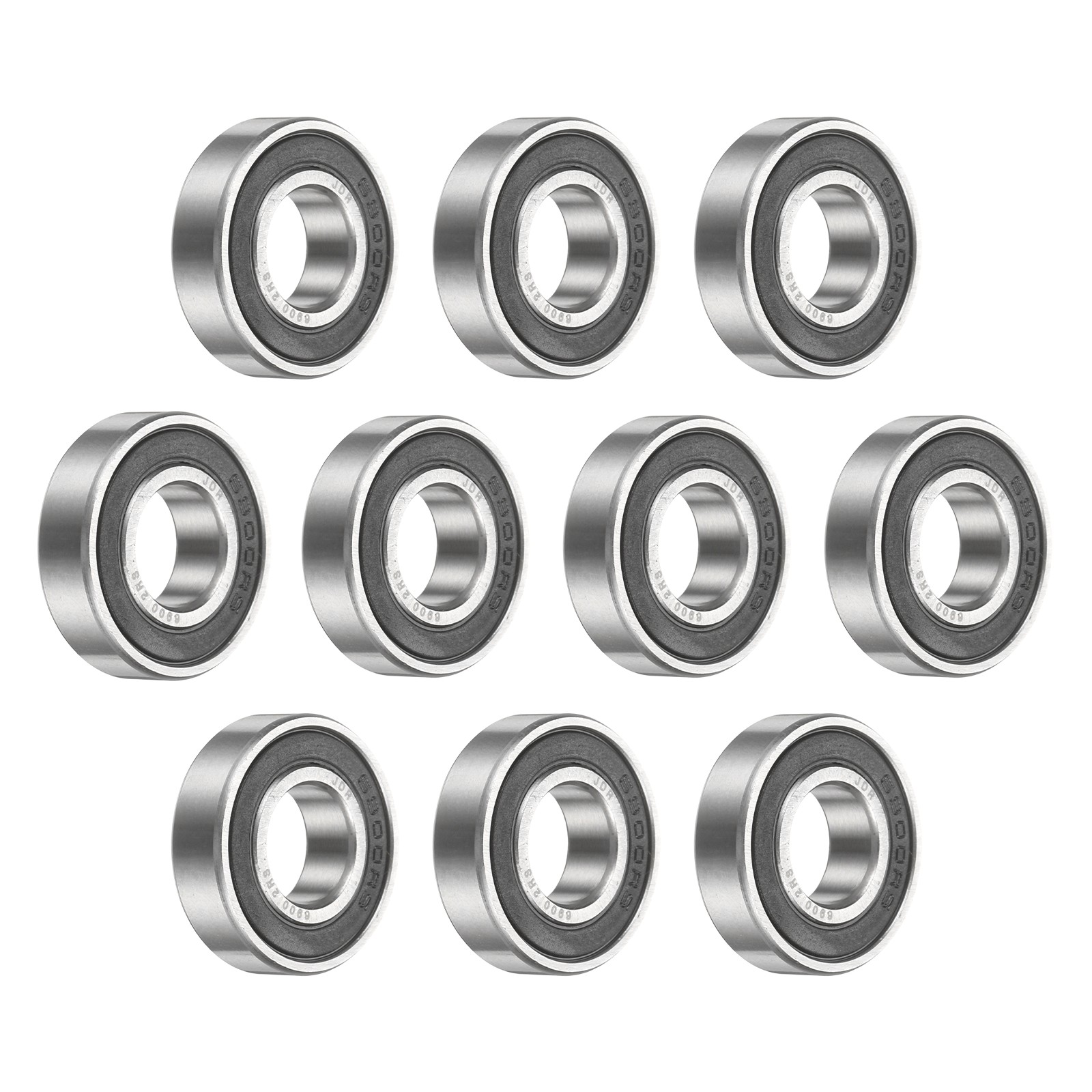 10Pcs 6901-ZZ Deep Groove Bearing, 12x24x6mm Metal Double Sealed Bearing