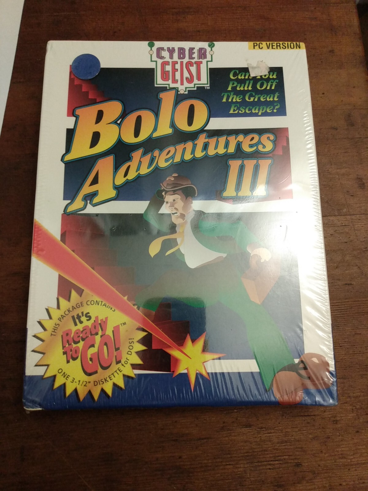 NEW FACTORY SEALED Bolo Adventures III (PC, 1994)  Game on 3.5" disk CYBER GEIST