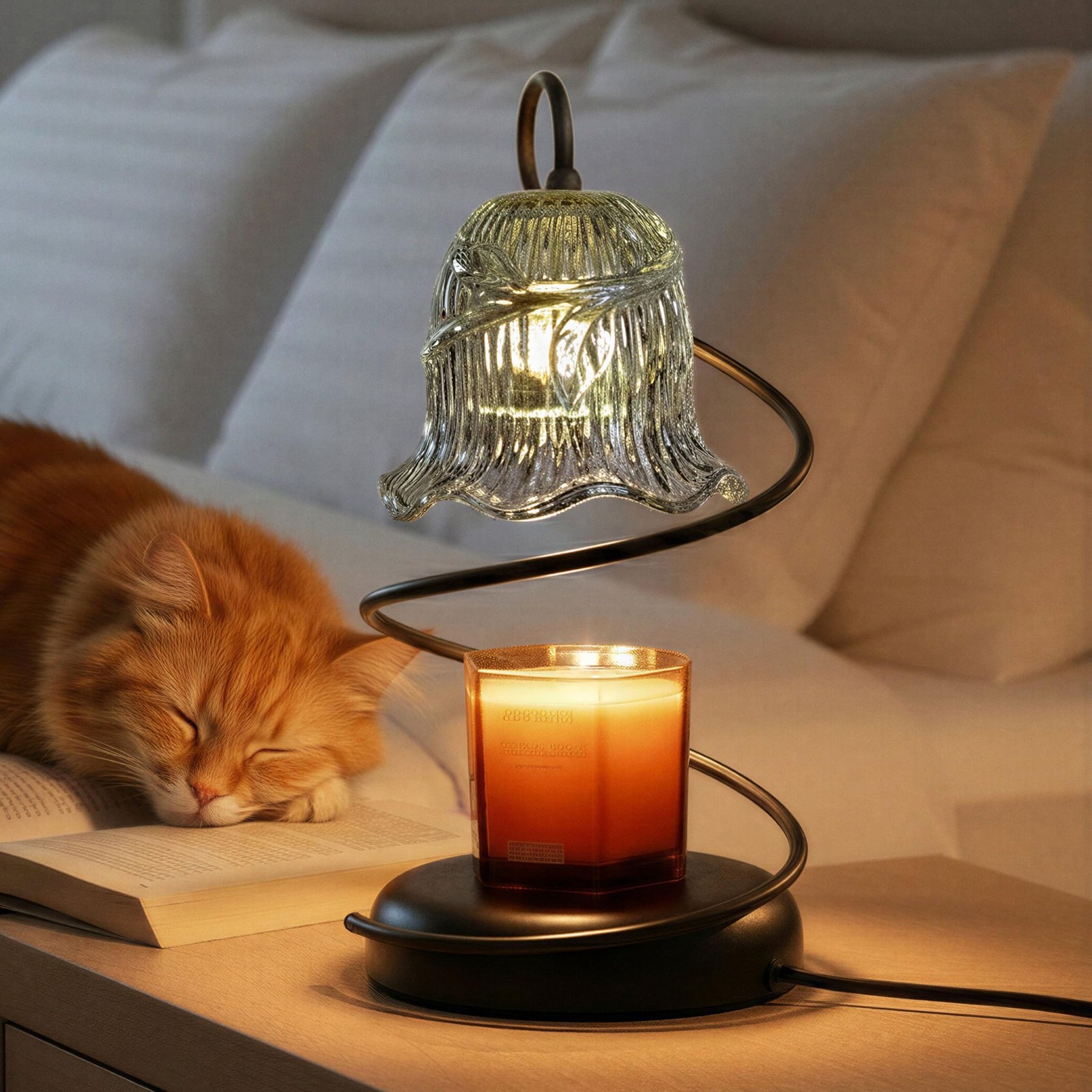 Candle Warmer Lamp with Wireless Remote, Timer & Dimmer, Electric Candle Warm...