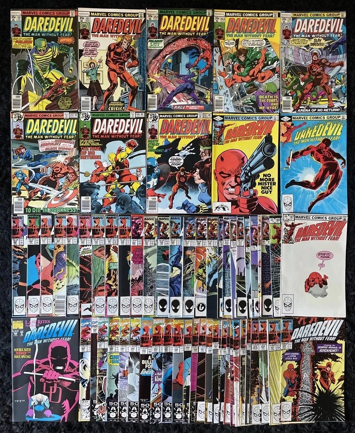 Bronze -Copper Age Daredevil  1978- 92 issues 150-378 Pick -Flat rate Dirt Cheap