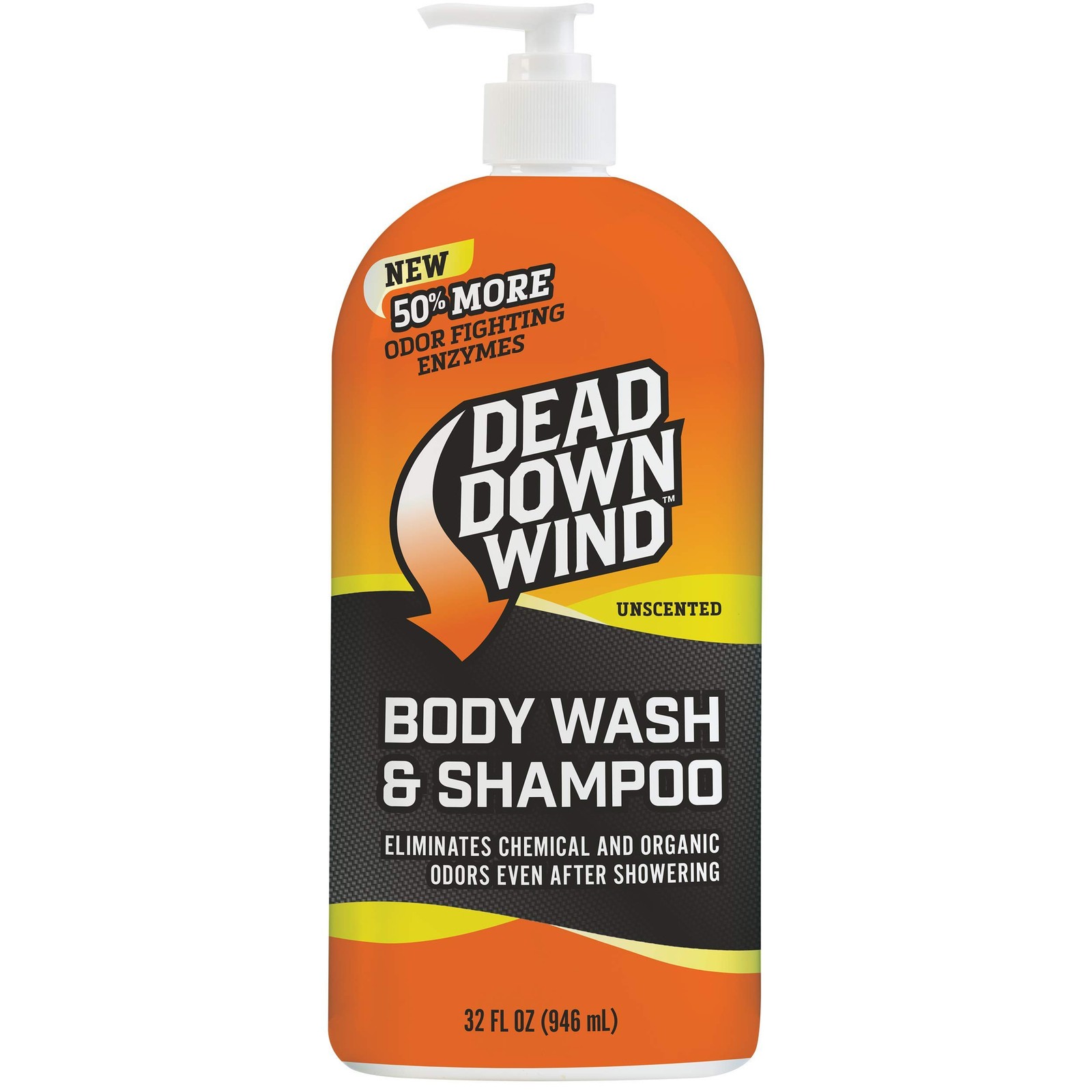 Dead Down Wind Body & Hair Soap 32 oz Pump Top - Unscented - Hunting Scent El...