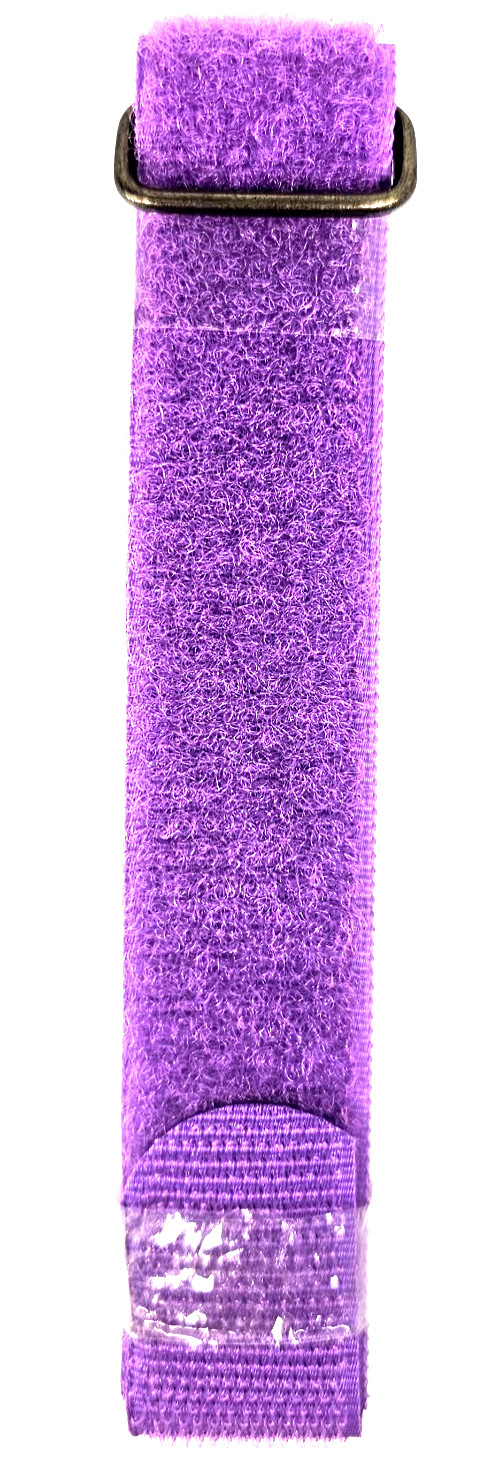 NEW! NEON PURPLE Adjustable Hook and Loop Book Strap Single 24" Long for Binding