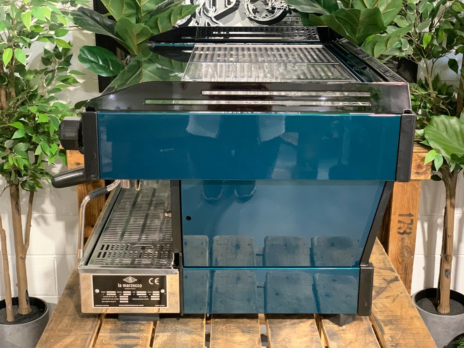 LA MARZOCCO LINEA PB 3 GROUP GOODWOOD GREEN ESPRESSO COFFEE MACHINE COMMERCIAL