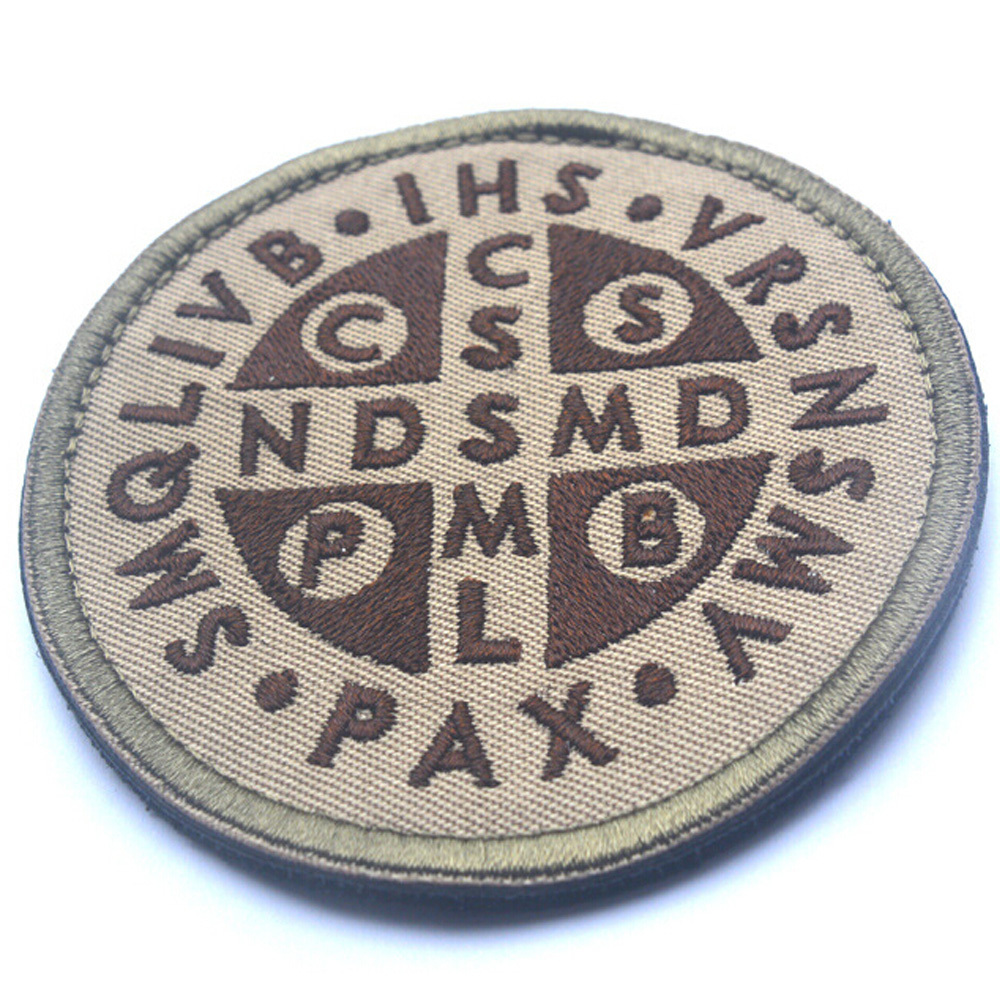 THE CROSS OF ST. BENEDICT USA TACTICAL ARMY U.S. 3D BADGE HOOK PATCH -02
