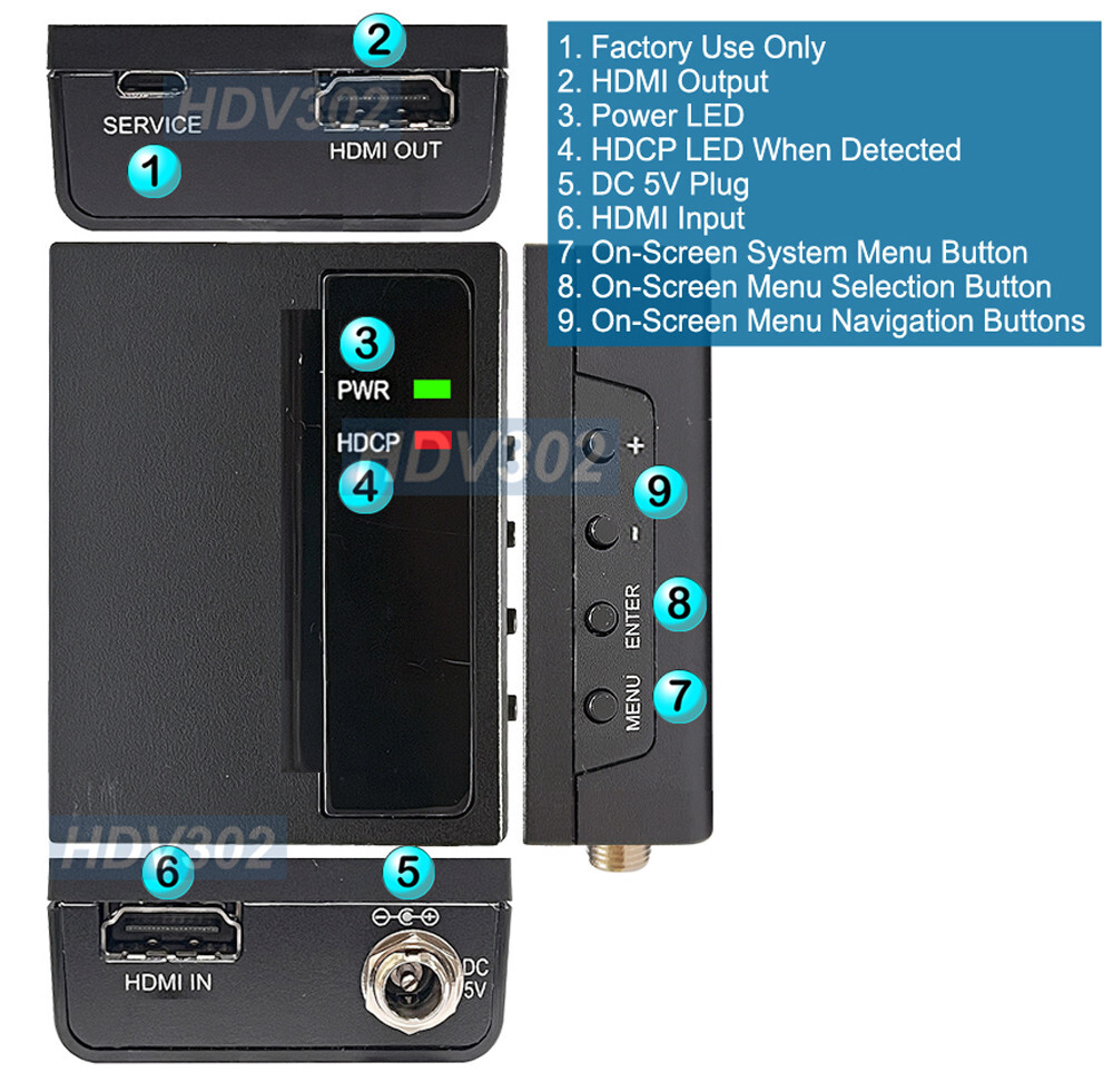 Premium HD Up Scaler With Selectable 480p to 1080p 1920x1200 Outputs