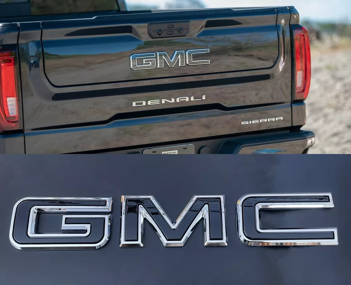 GM Rear Tailgate Emblem Letters Badge For 2019-2024 GMC Sierra 1500 2500 3500 HD
