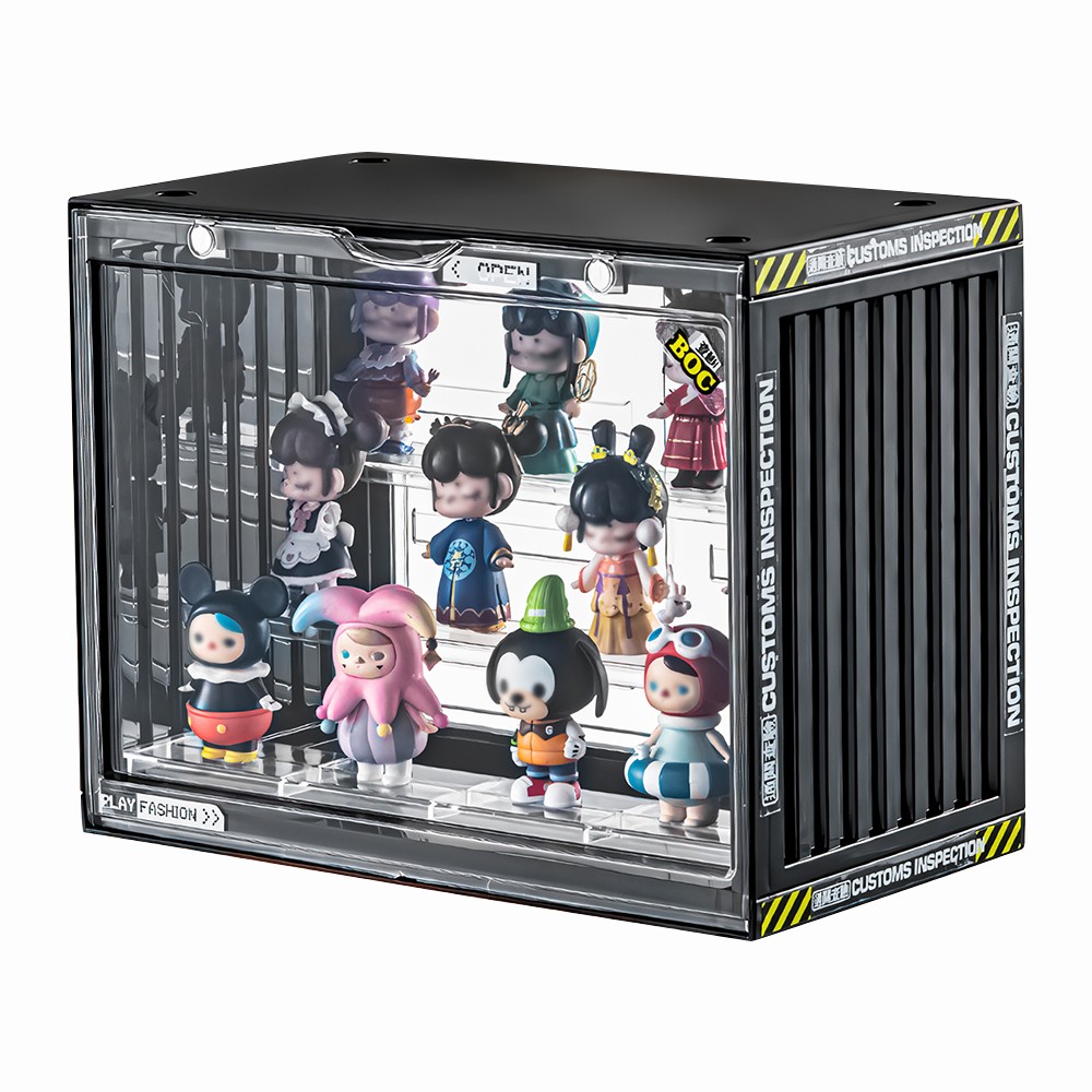 3-Tier Clear Display Case Figure Model Storage Rack Blind Box Dustproof Box Unit