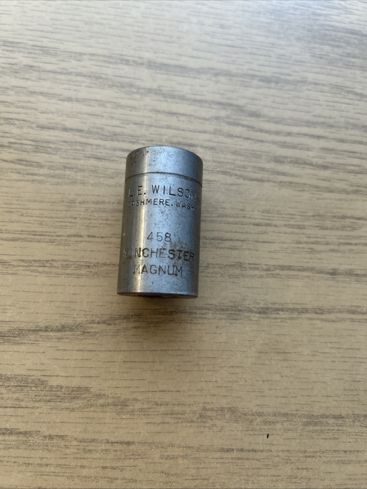 L.E. WILSON TRIMMER CASE HOLDER  .458 WINCHESTER MAGNUM