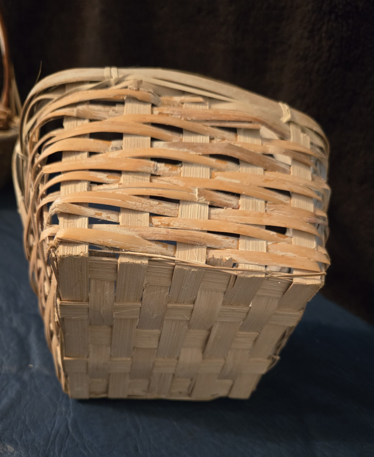 6 Vintage Easter And Decorative Wood Baskets