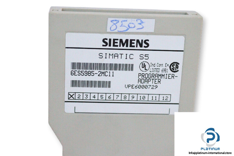 SIEMENS 6ES5985-2MC11 PROGRAMMING ADAPTER_SIEMENS 6ES59852MC11