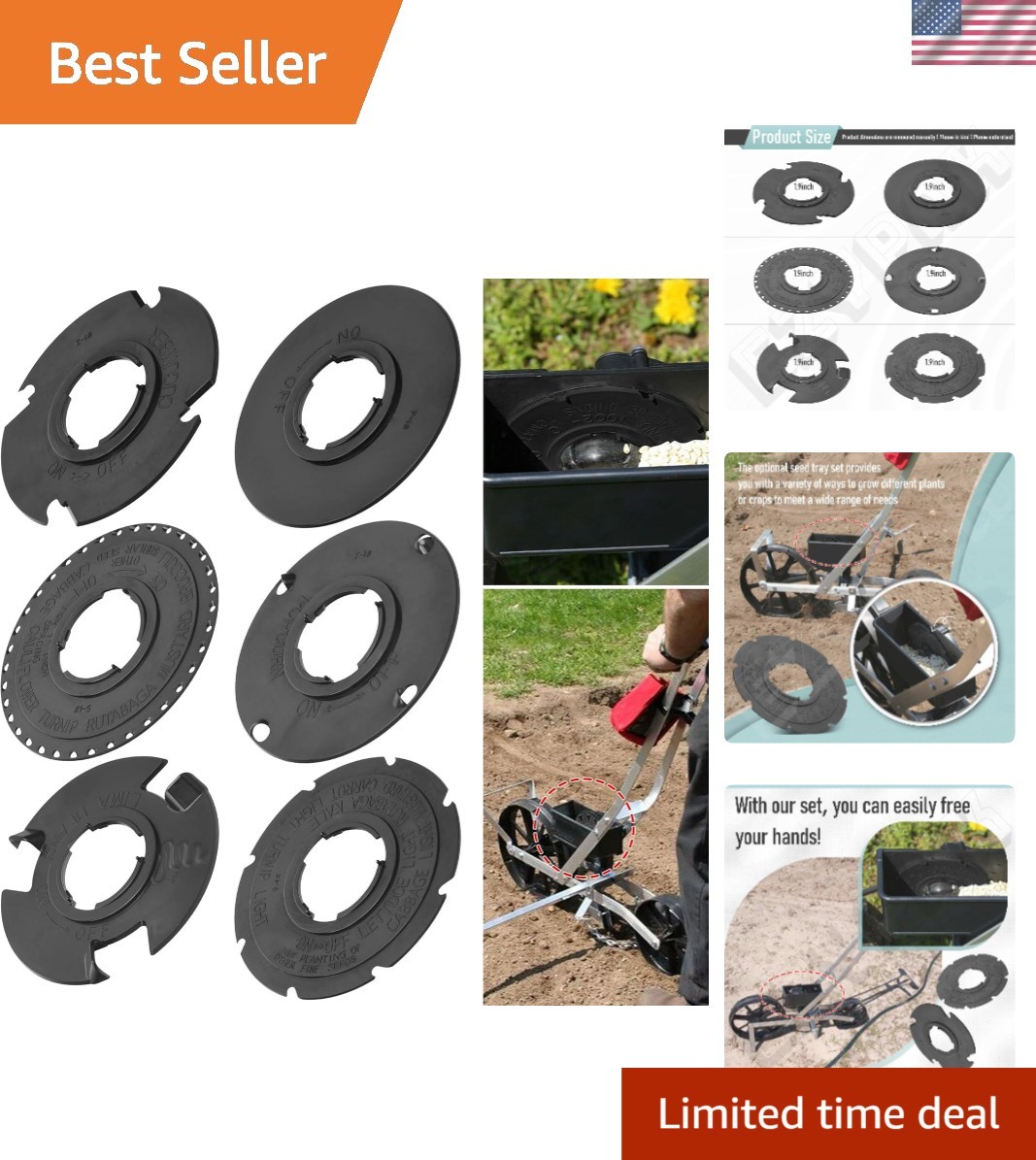 60-Piece Plate Set for Earthway 1001-B Seeder - Versatile Garden Solution