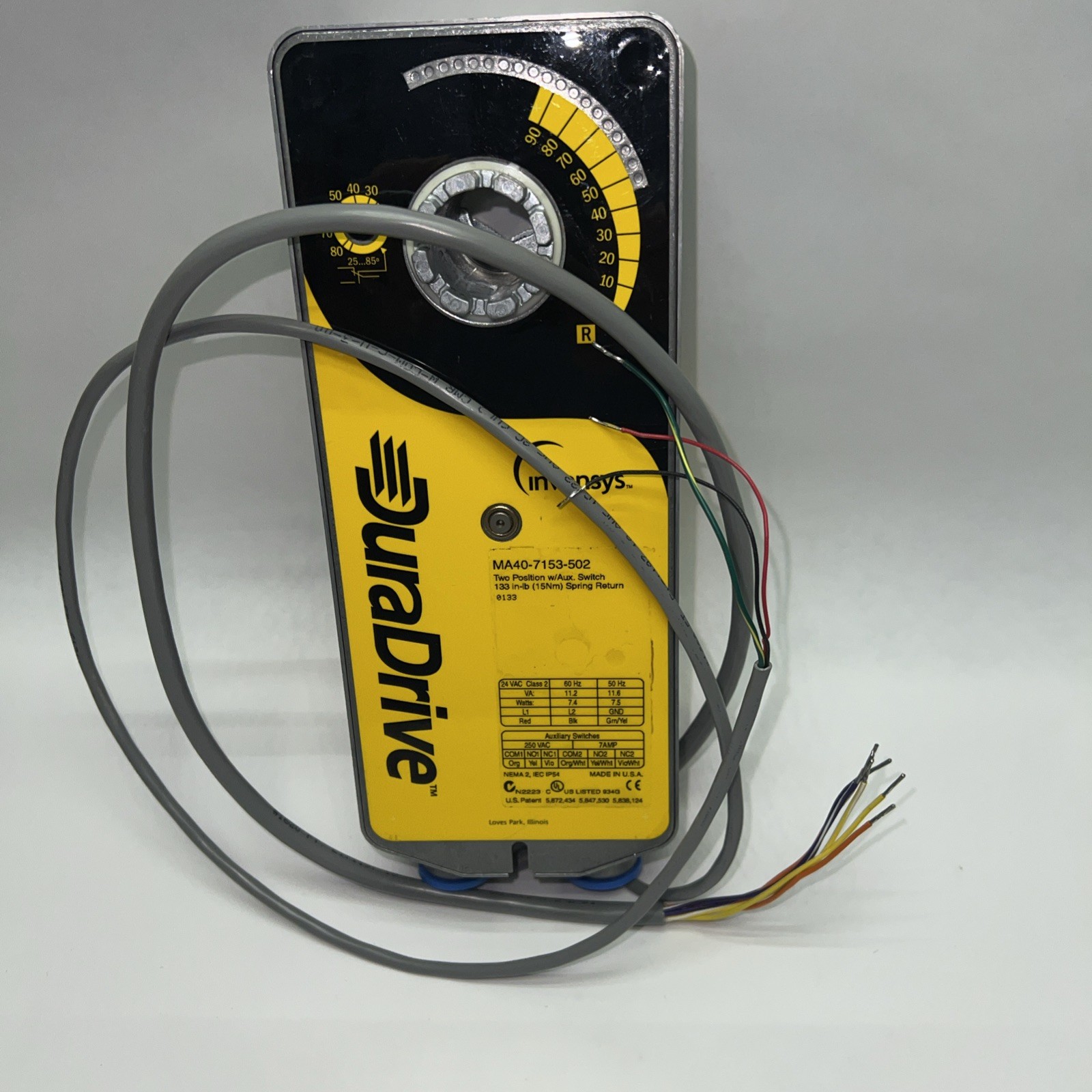 DuraDrive MA40-7153-502 Two Position Actuator Spring Return
