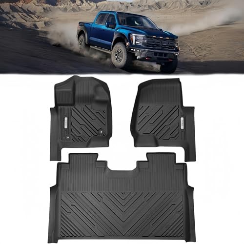 TPE All-Weather Floor Mats for 2015-2025 Ford F-150 | F-150 Lightning SuperCrew