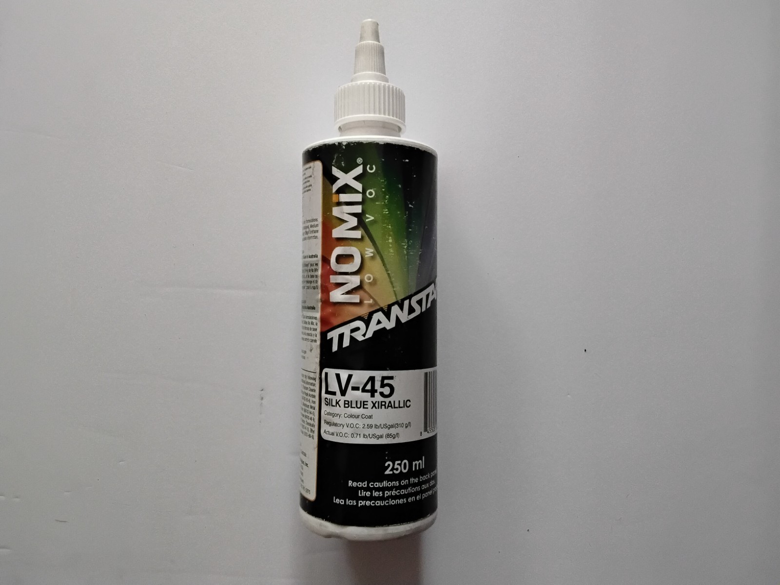 TRANSTAR NOMIX TONER LV45 SILK BLUE XIRALLIC 250ML NEW