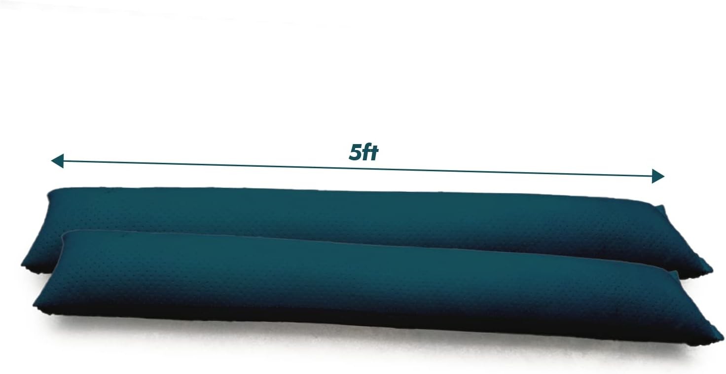 5FT Water Activated Flood Barriers for Home Door, Sandless Sand Bags for Anti Fl