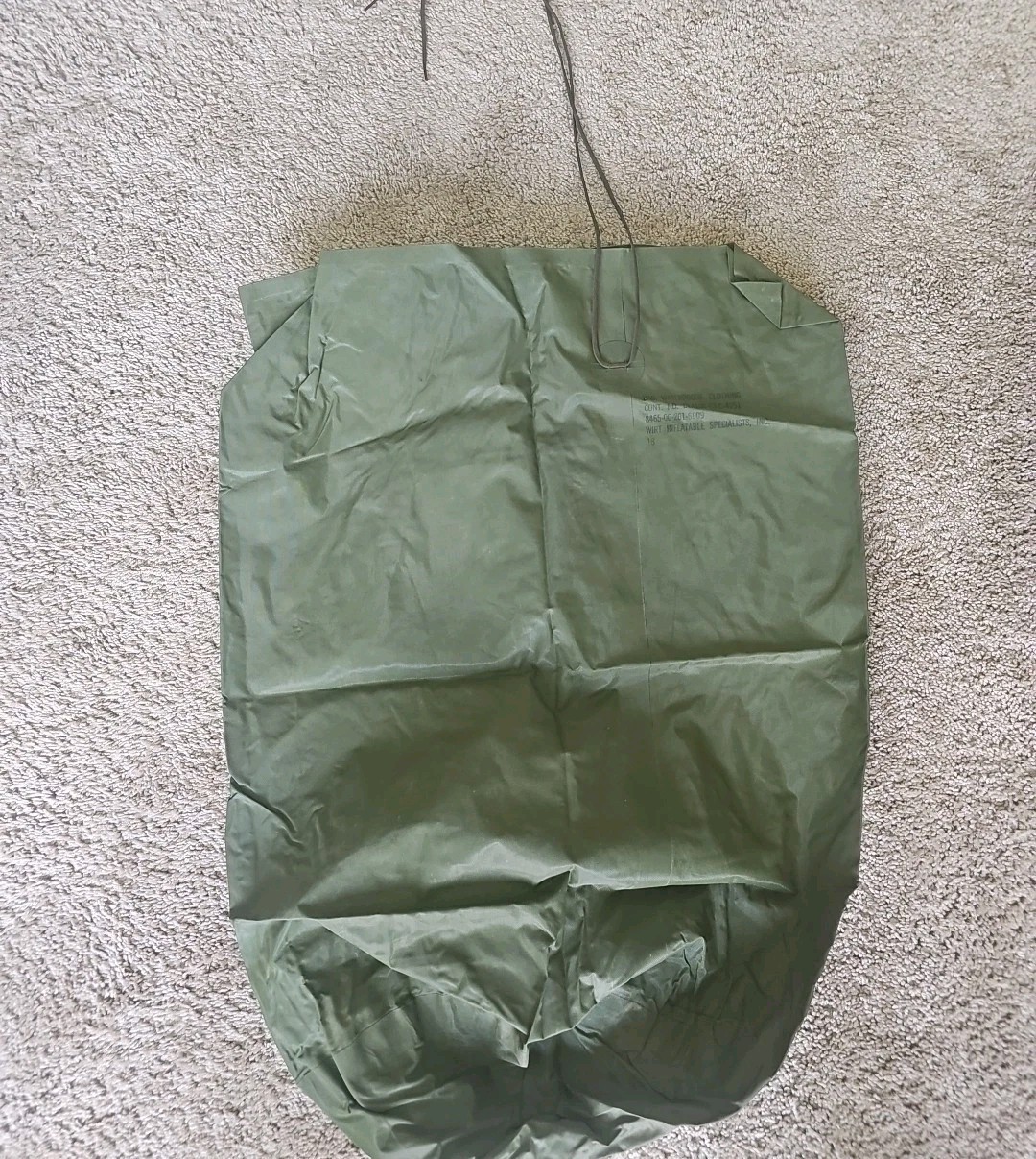 SET OF 3 US Army Waterproof Clothing Bags Clothes Gear Wet Weather Military VTG