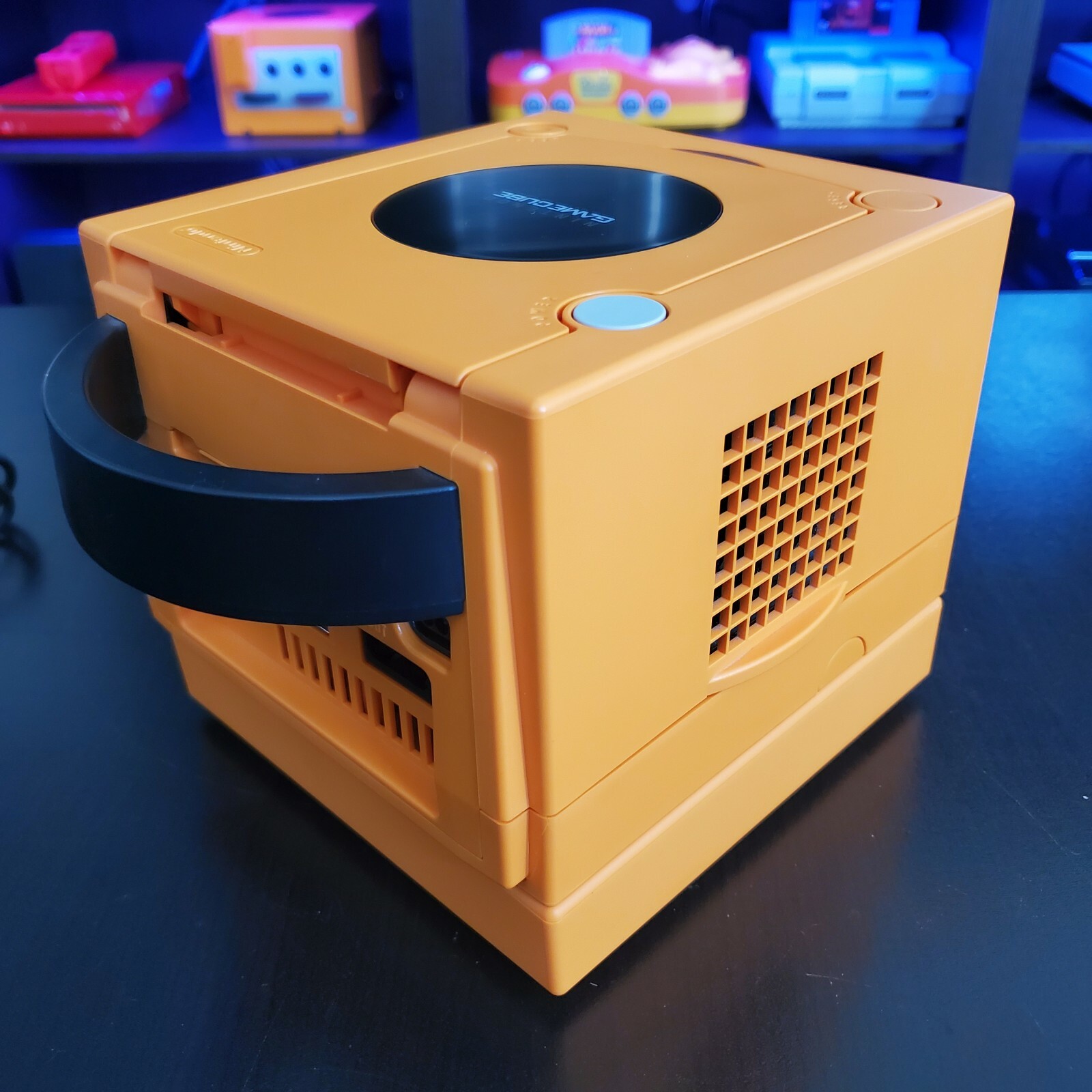 Nintendo Spice Orange Gamecube, Region Switch, Gameboy Player and Disk