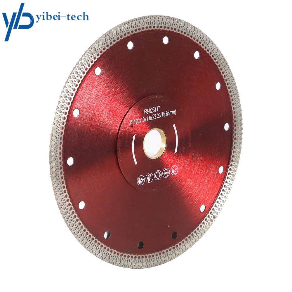 2Pack 7Inch Super Thin Diamond Porcelain Saw Blade Ceramic Cutting Disc