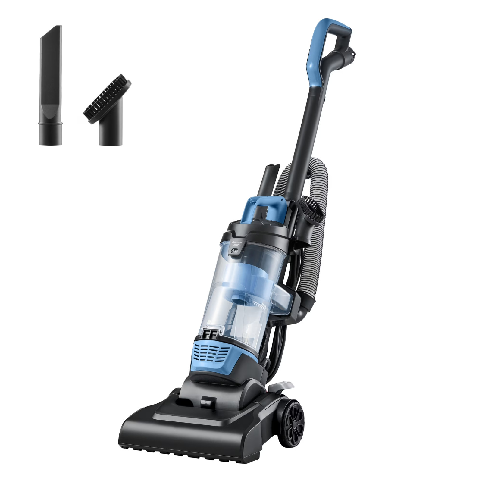 Lightweight Bagless Upright Vacuum Cleaner with Brush and Crevice Tool