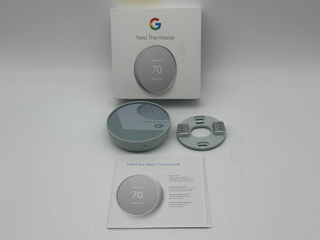 Google Nest Thermostat - Smart Thermostat for Home - Fog [GA02083-US]