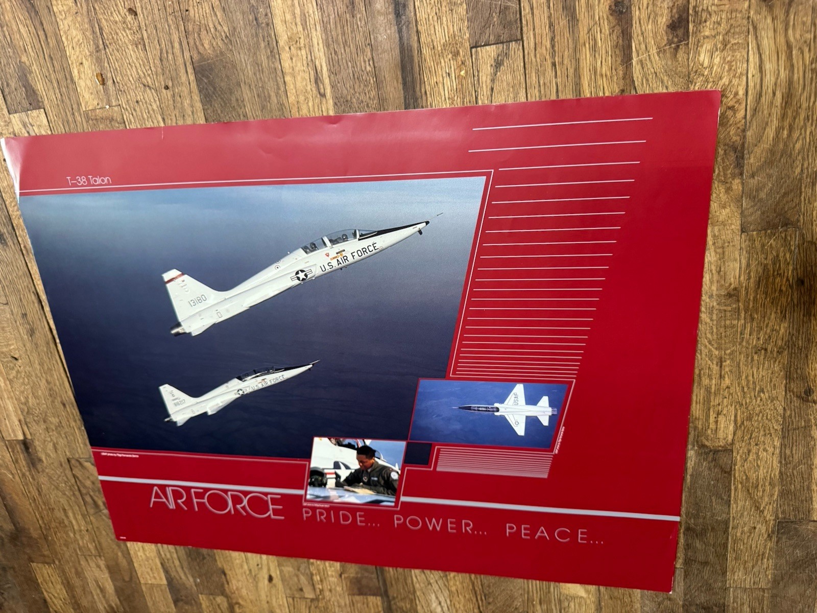 USAF United States Air Force Poster T-38 Talcon 24"x18" NOS