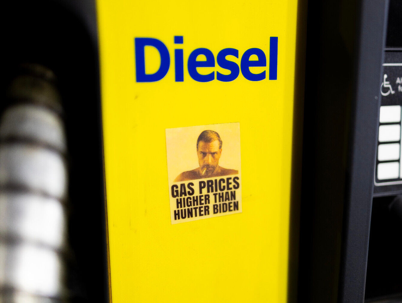 Hunter Biden  "Higher Than" Clear Holographic Sticker for Sticker Bombing