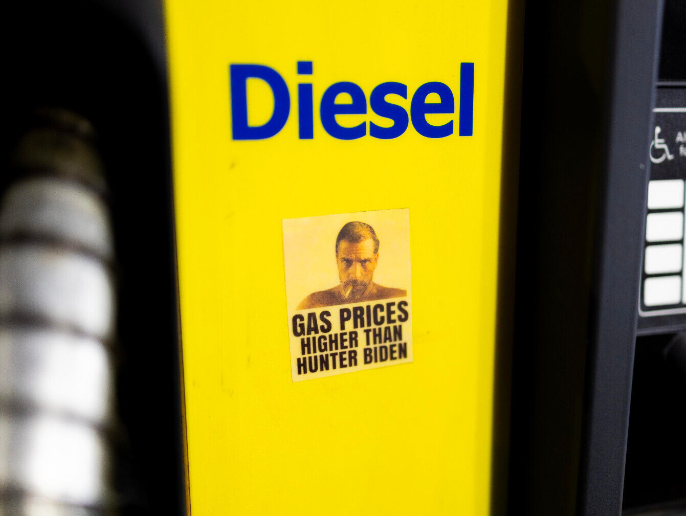 Hunter Biden "Higher Than" Clear Holographic Sticker for Sticker Bombing