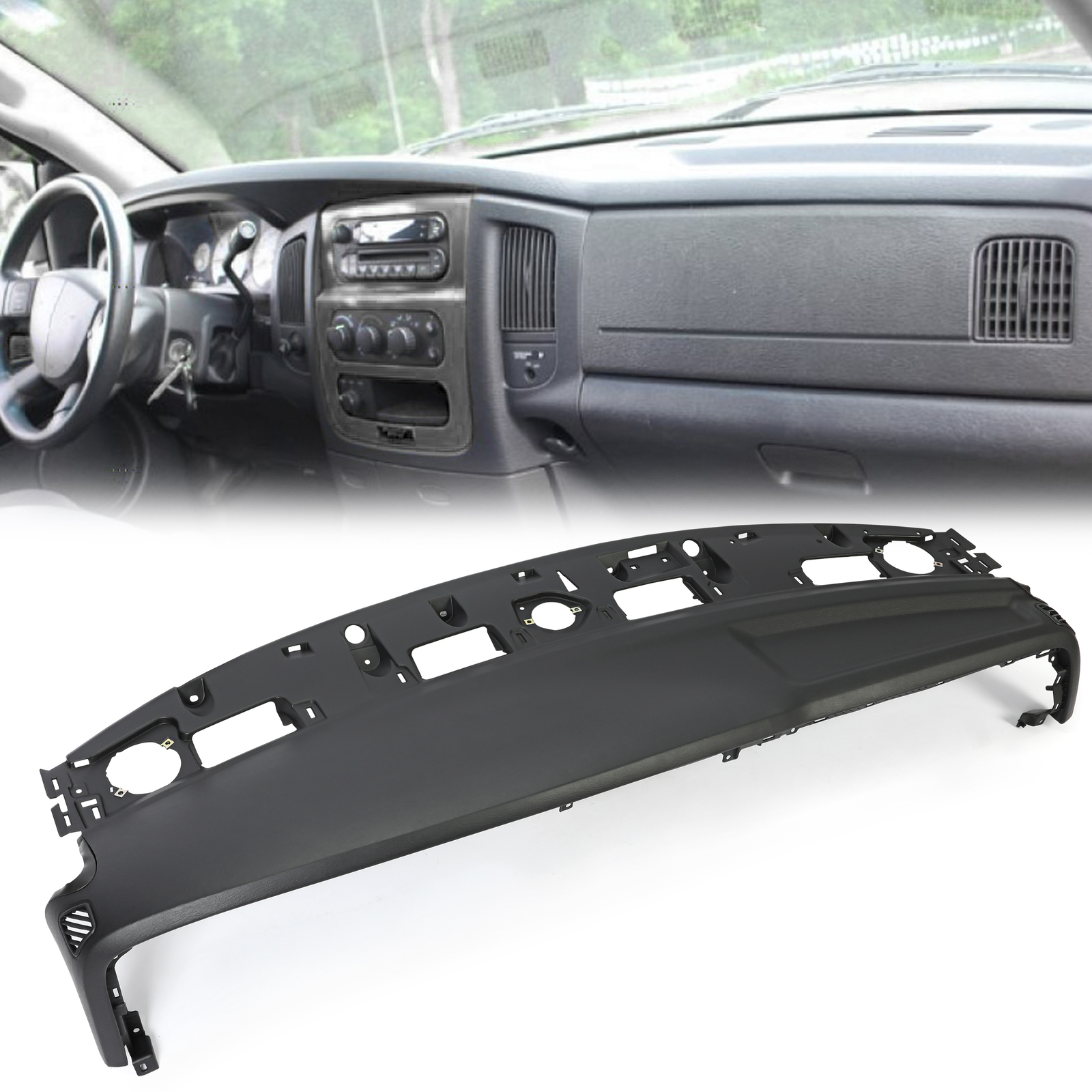 Mold Dashboard Replacement+Defrost Dash Cover Cap For Dodge Ram 1500 2500 02-05