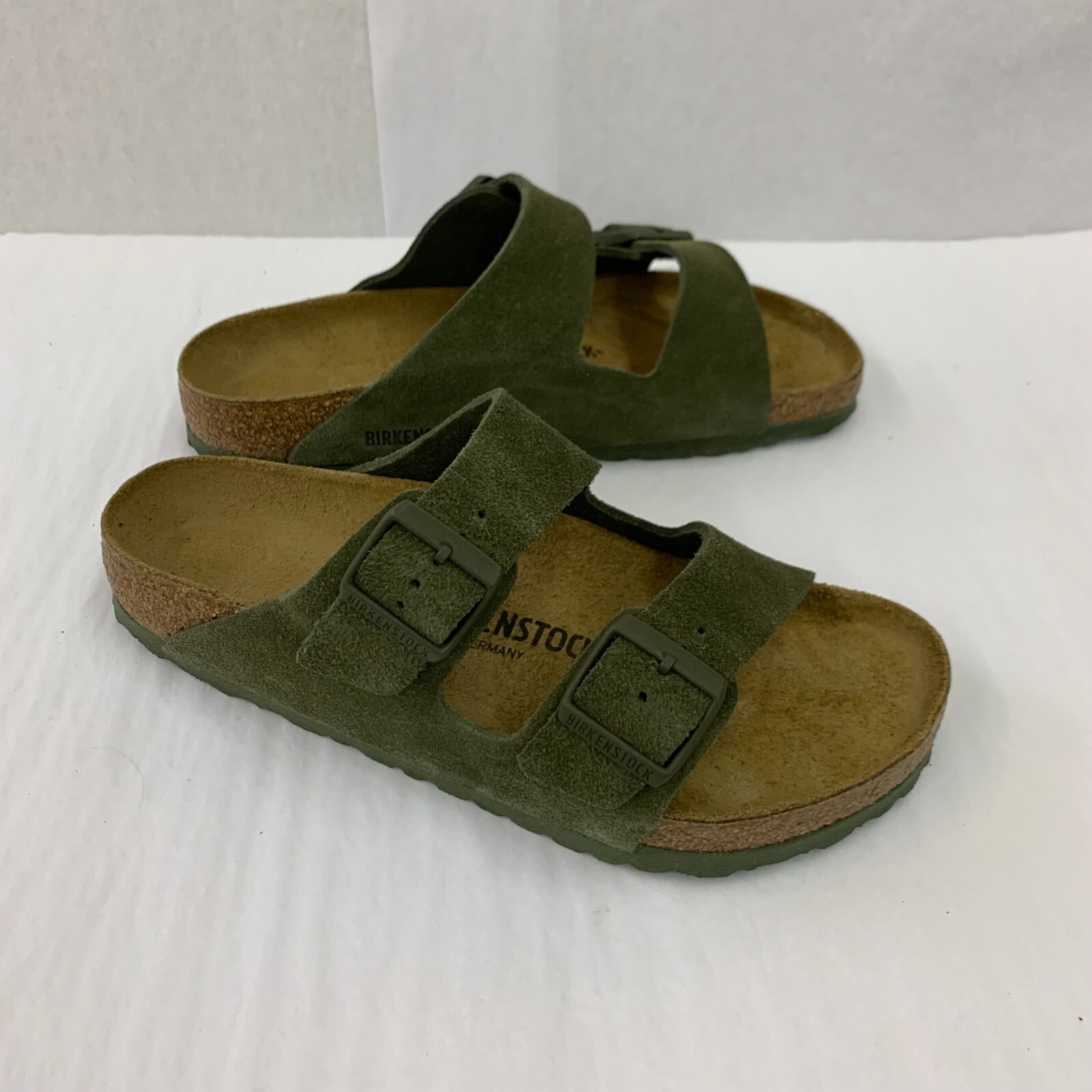 Birkenstock New w/ Box Arizona Thyme Suede Leather Regular Width - Select Size