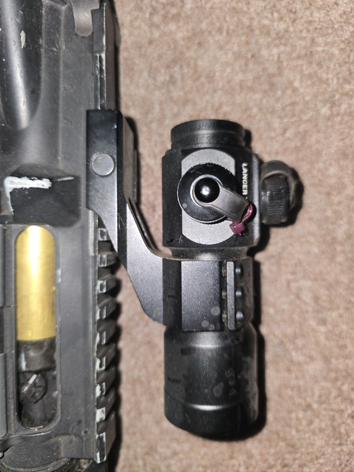 KWA KM4 SR7 AEG Airsoft Gun - Black UPGRADED