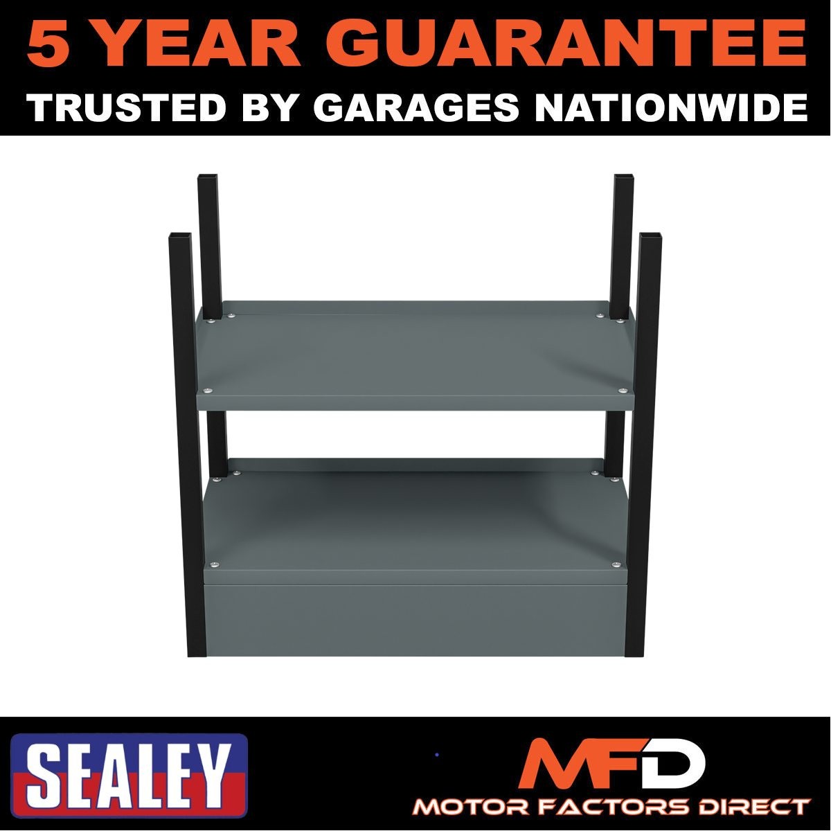 Sealey Modular Storage Base unit 2 Shelves 580mm APMRB1