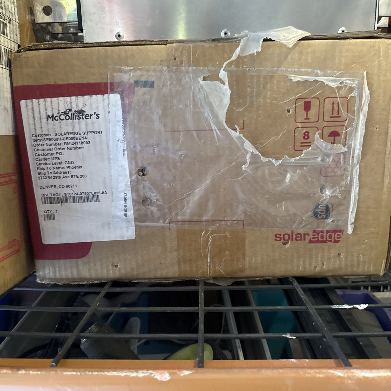 Solaredge SE5000H-US 5000W Inverter- Top cabinet Only