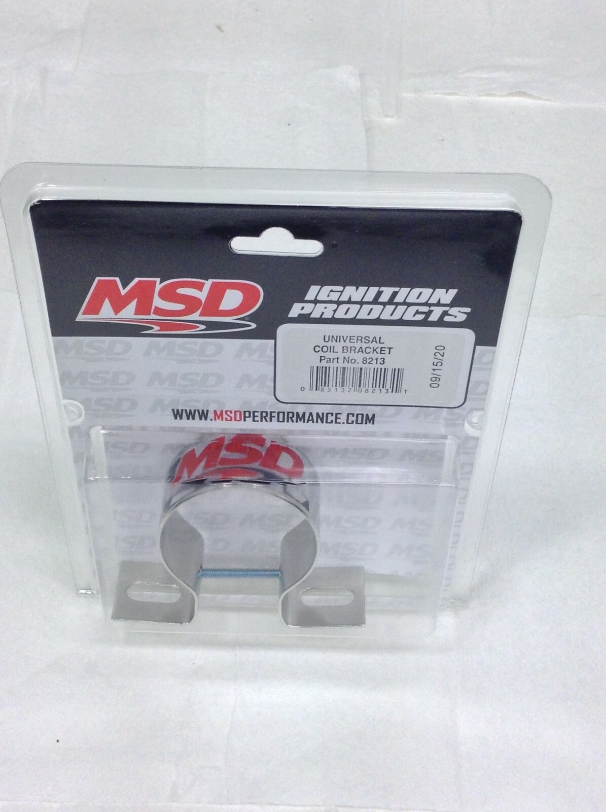MSD 8213 MSD Ignition Universal Chrome Coil Mounting Bracket-Canister Coil Moun