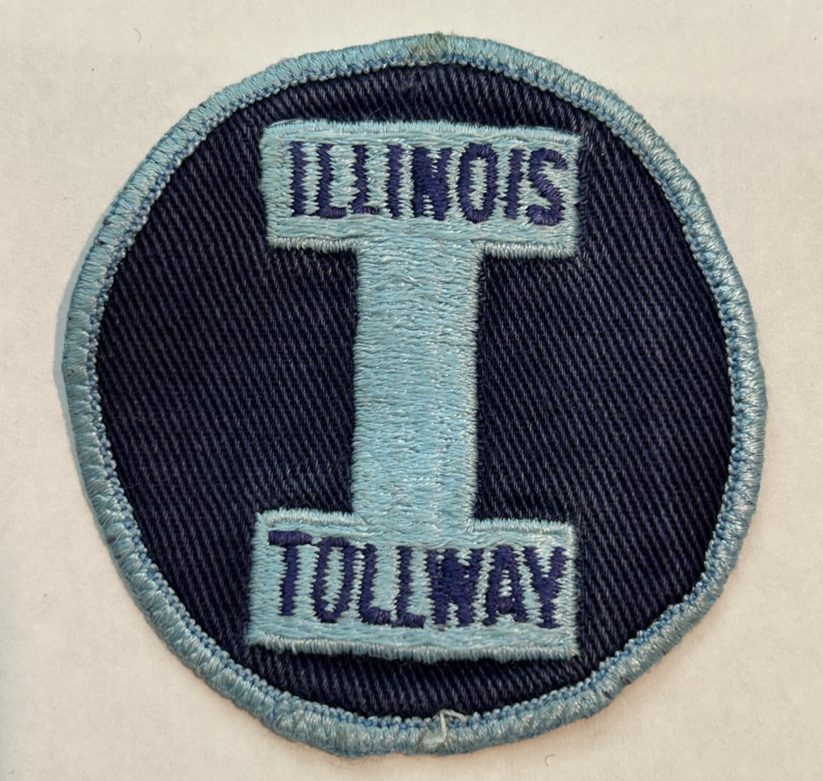 Vintage Ilinois Tollway Cloth 3" Patch Uniform Take Off