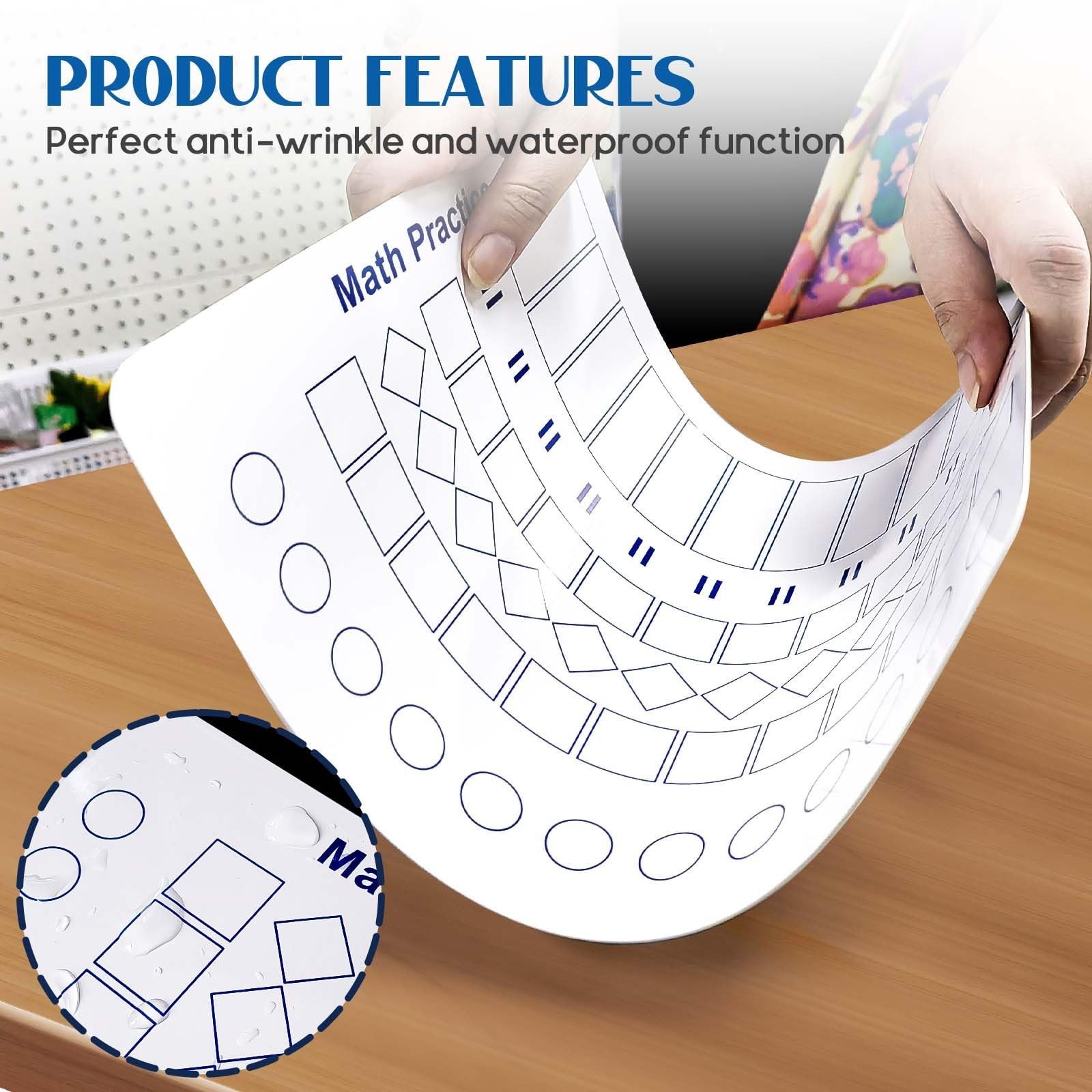 Multiplication Master Kit - 3 Pack Double Sided Dry Erase Math Whiteboards & ...