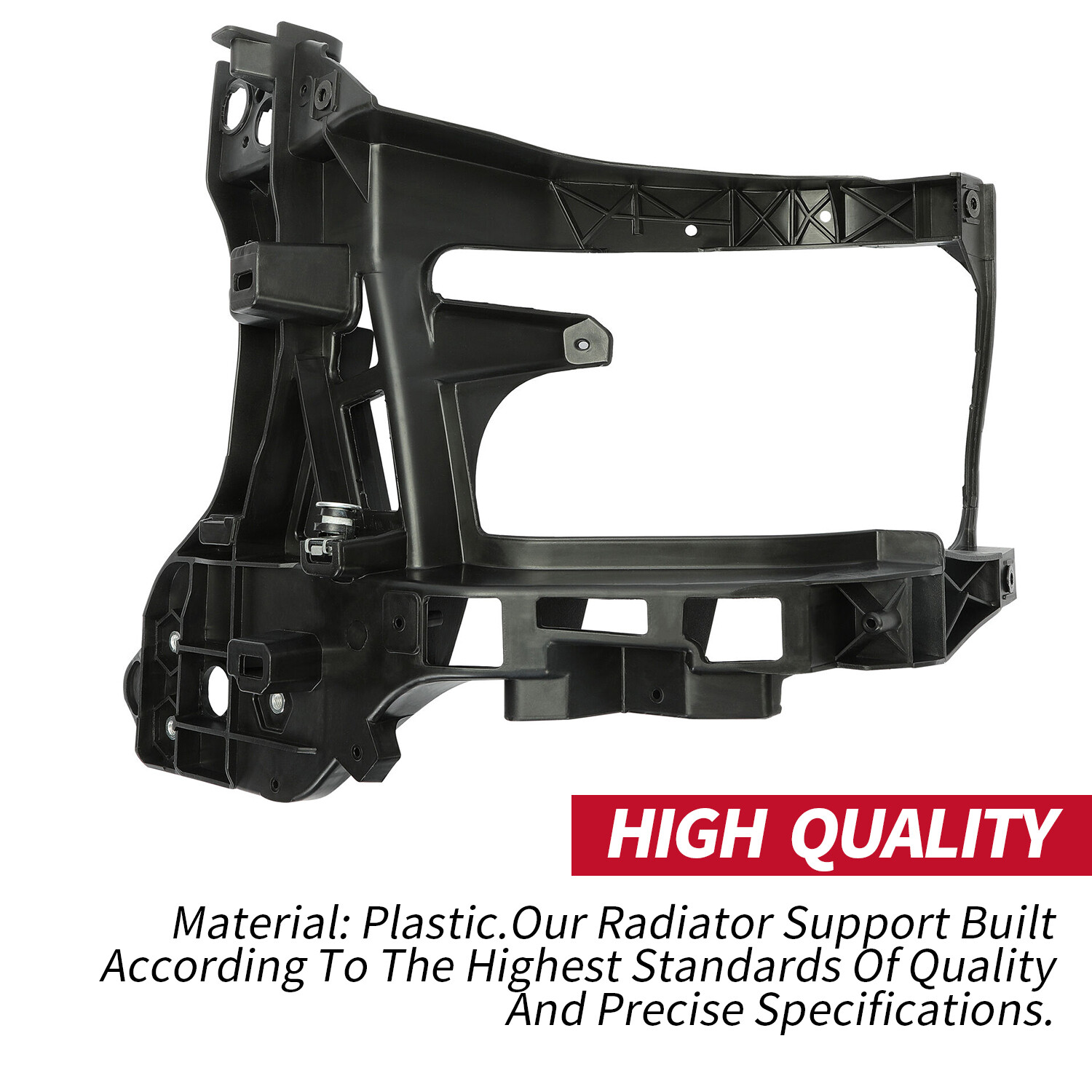 HECASA LH Driver Side Radiator Support Headlight Bracket For Ram 1500 2500 13-18