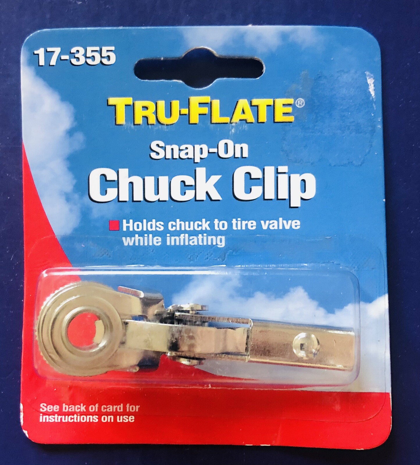 NEW! Tru-Flate 17-355 Snap-On Chuck Clip
