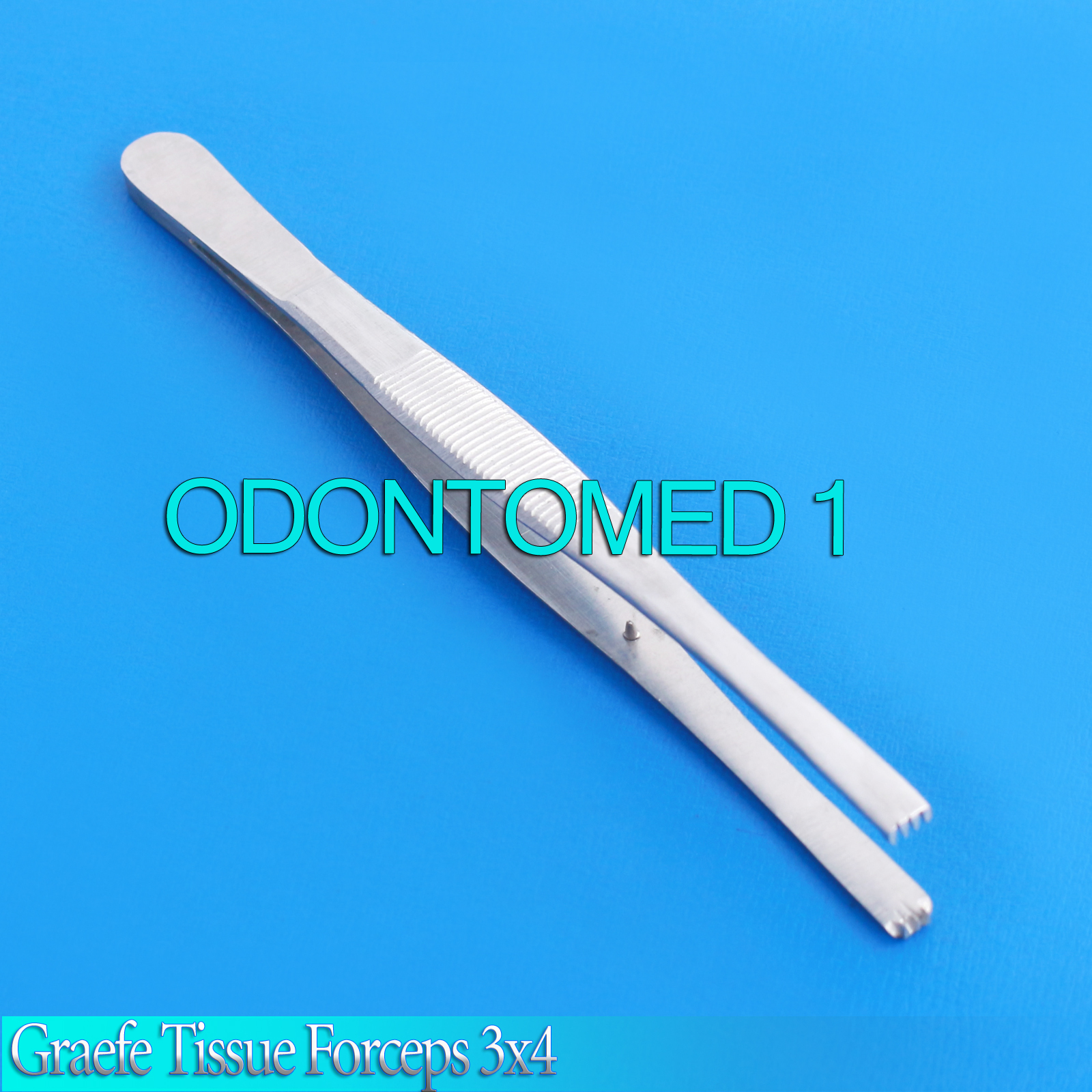 3 Graefe Tissue Forceps 6" Surgical Instruments 3 x 4 Teeth