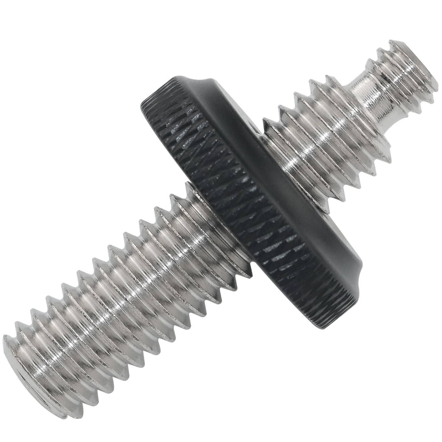 1/4 to 3/8 Male to Male Screw Adapter Kit Adjustable Nut Photography Tripod
