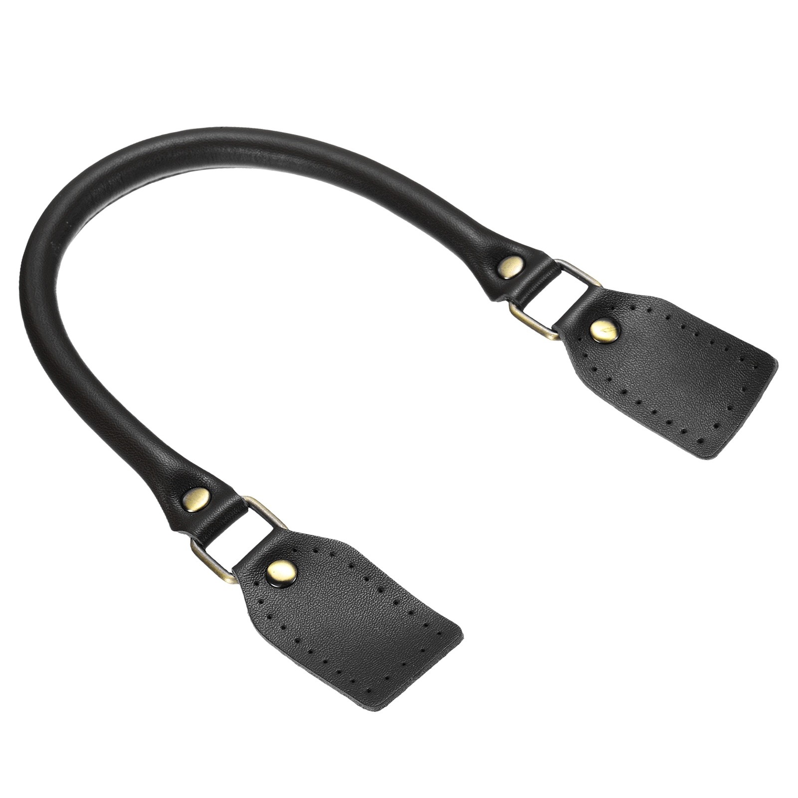 Purse Straps, 16 Inch Genuine Leather Strap for Mini Pouch, Black