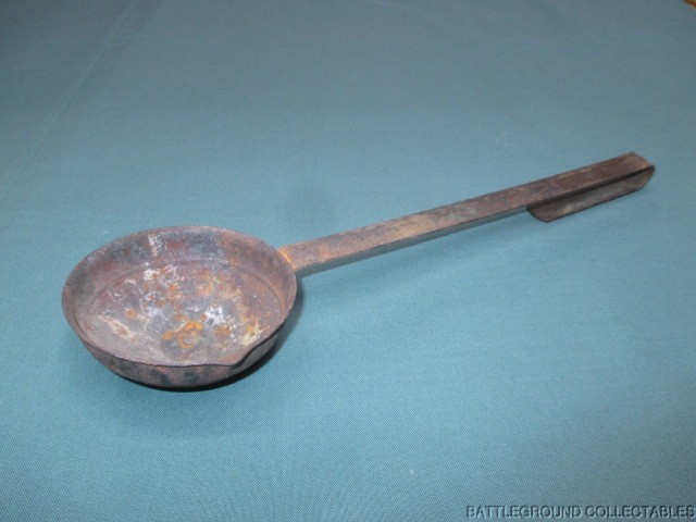 ANTIQUE 1800'S MUZZLELOADING RIFLE BULLET LEAD DIPPER