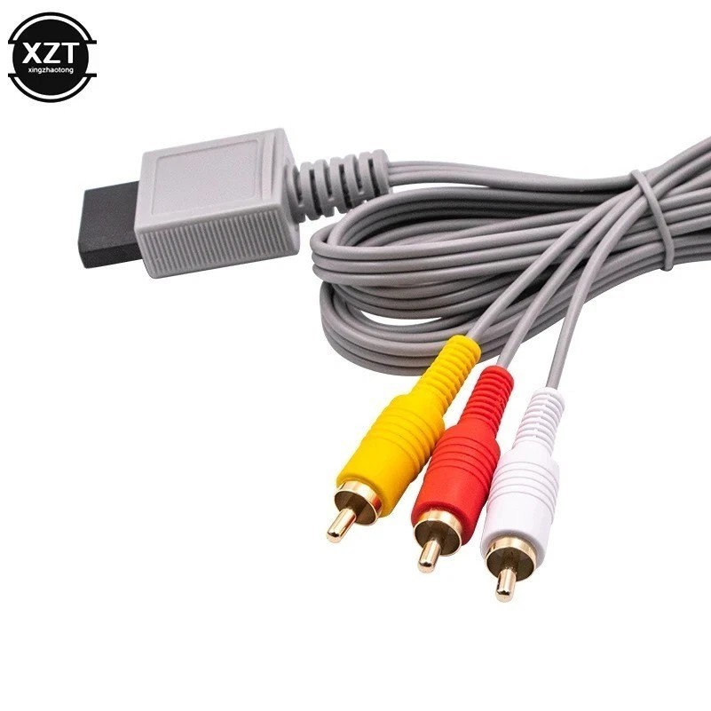 Audio-Video AV Composite 3 RCA Cable for Nintendo Wii-USA