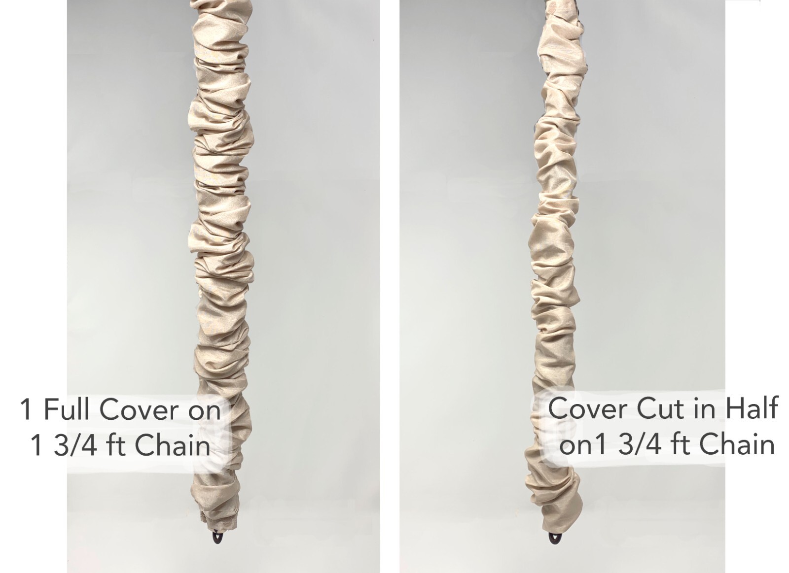 Black 4ft Hook & Loop Removable Cover Chandelier Chain Cover USA