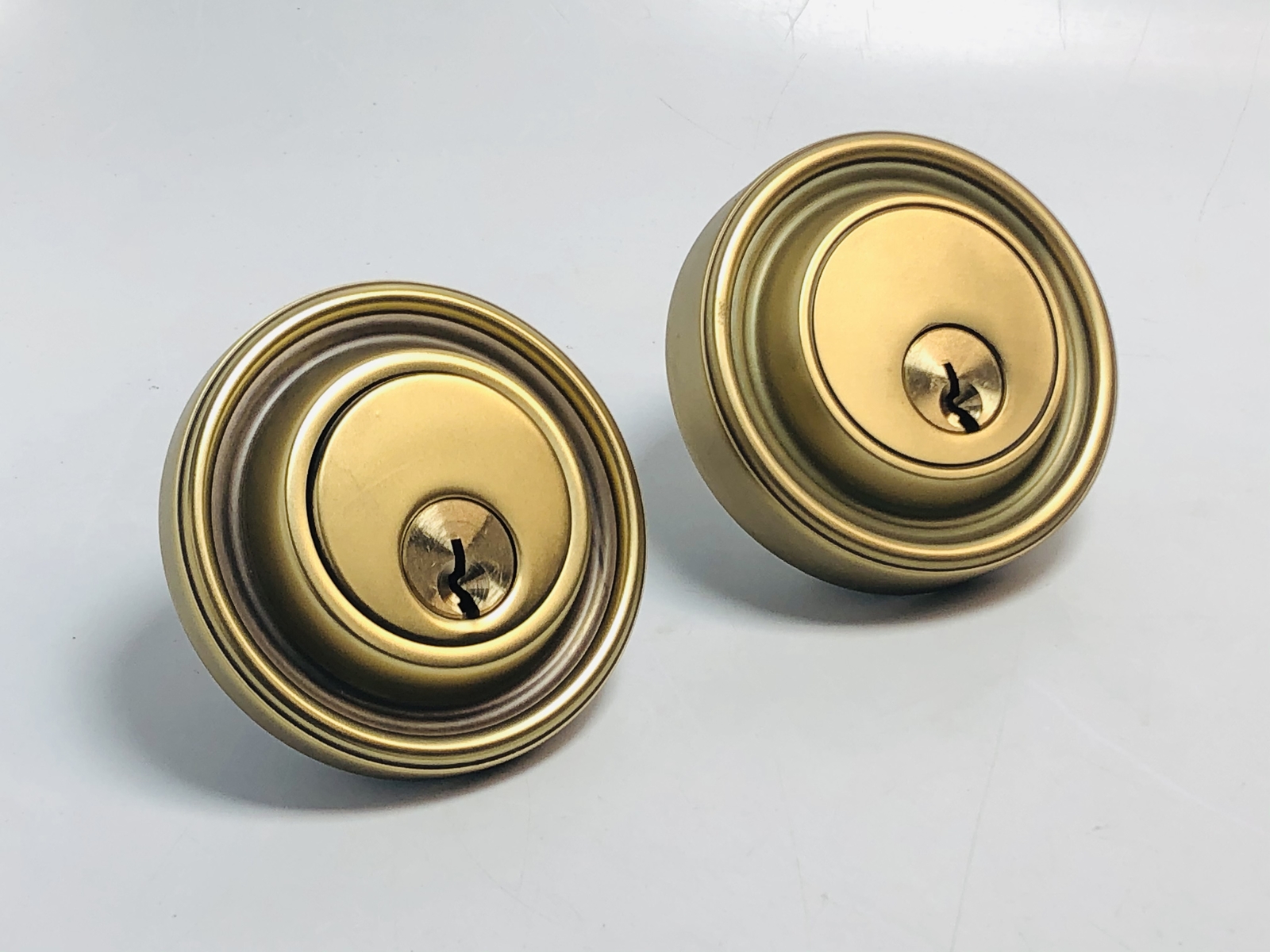 Hickory Hardware 71013-1078 Double Cylinder Deadbolt Lockset, Kensington Brass
