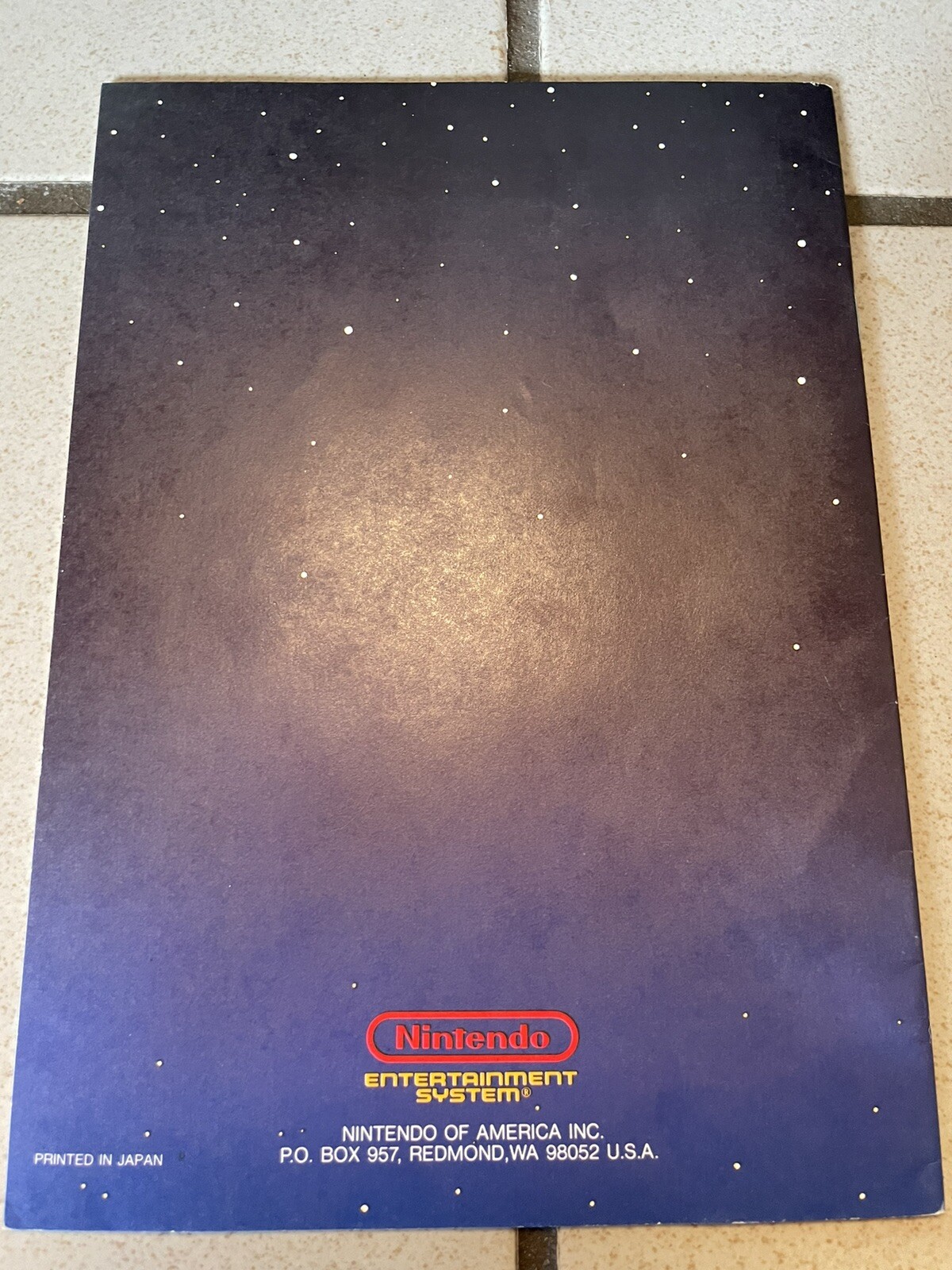 Vintage Nes Control Deck System Manual 1988 Mint