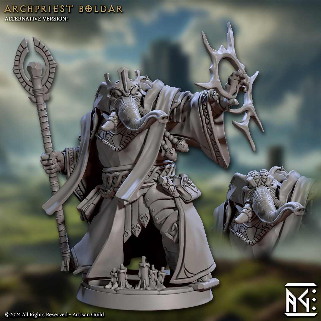 Loxodon Hero - Priest / Cleric - Artisan Guild - Dungeons and Dragon