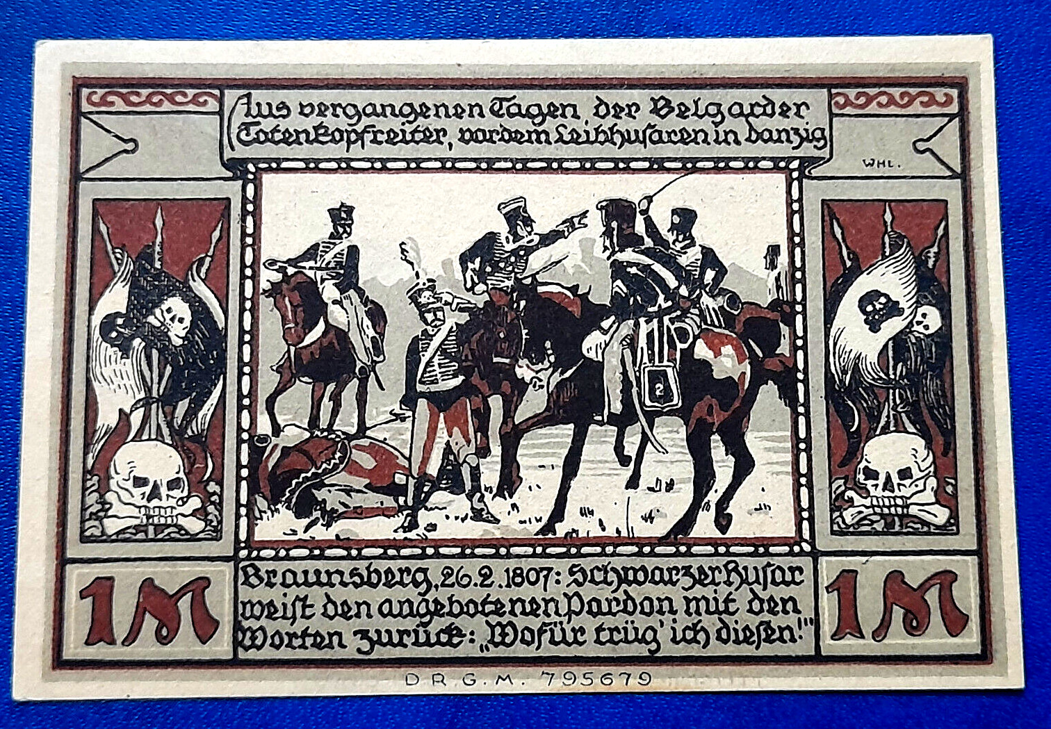 BELGARD (POLAND BIAŁOGARD) NOTGELD 1 MARK 1921  EMERGENCY MONEY GERMANY (31286)