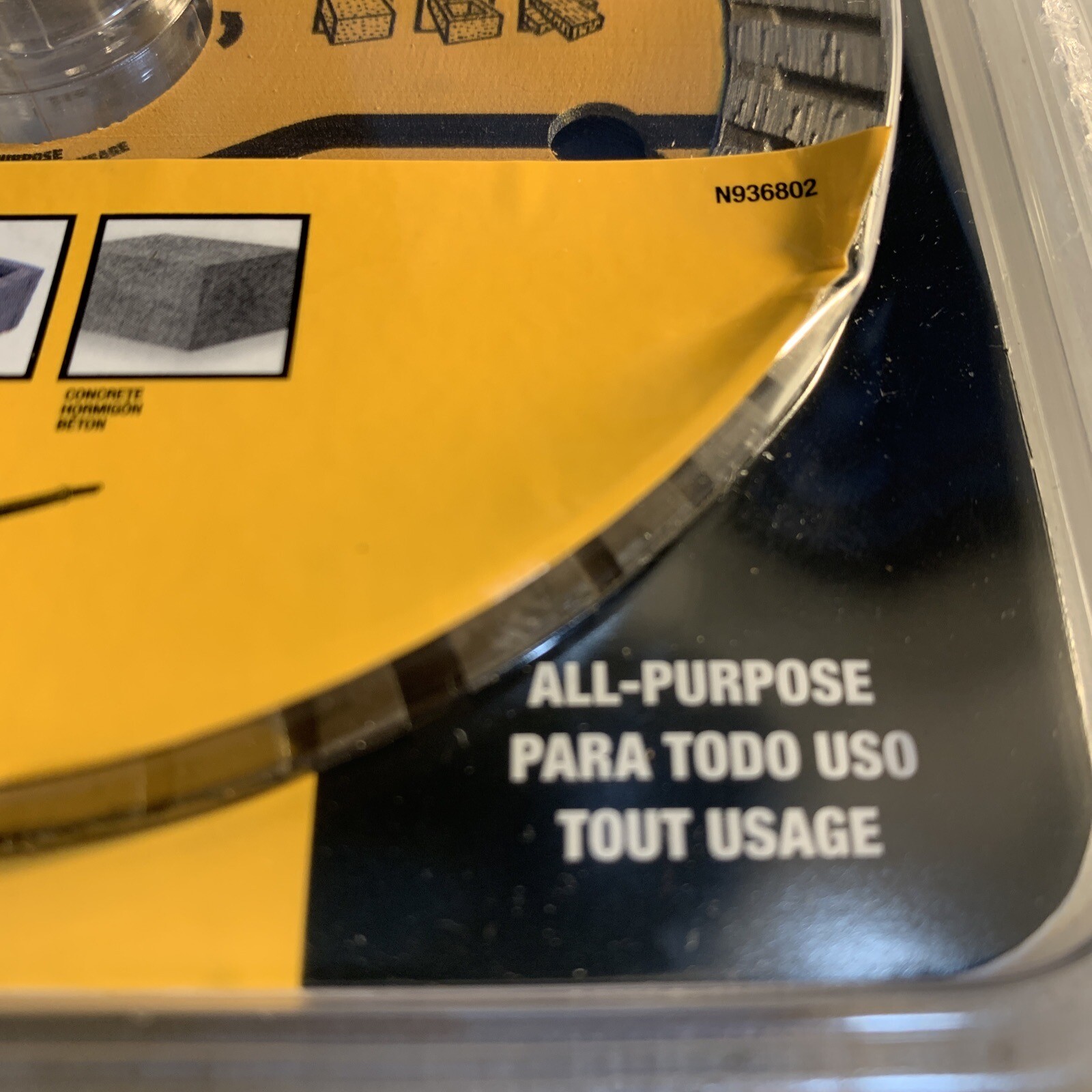 Dewalt DW4713T Diamond Saw Blade Wet / Dry Cutting Segmented 4.5"